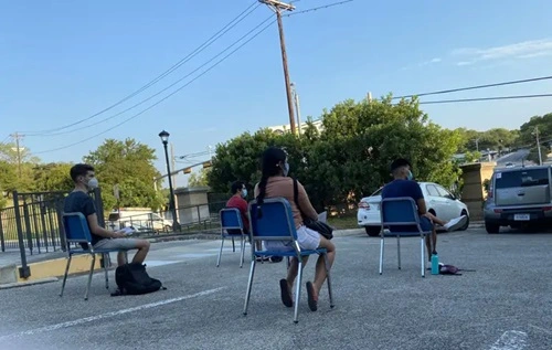 Sit in a Parking Lot